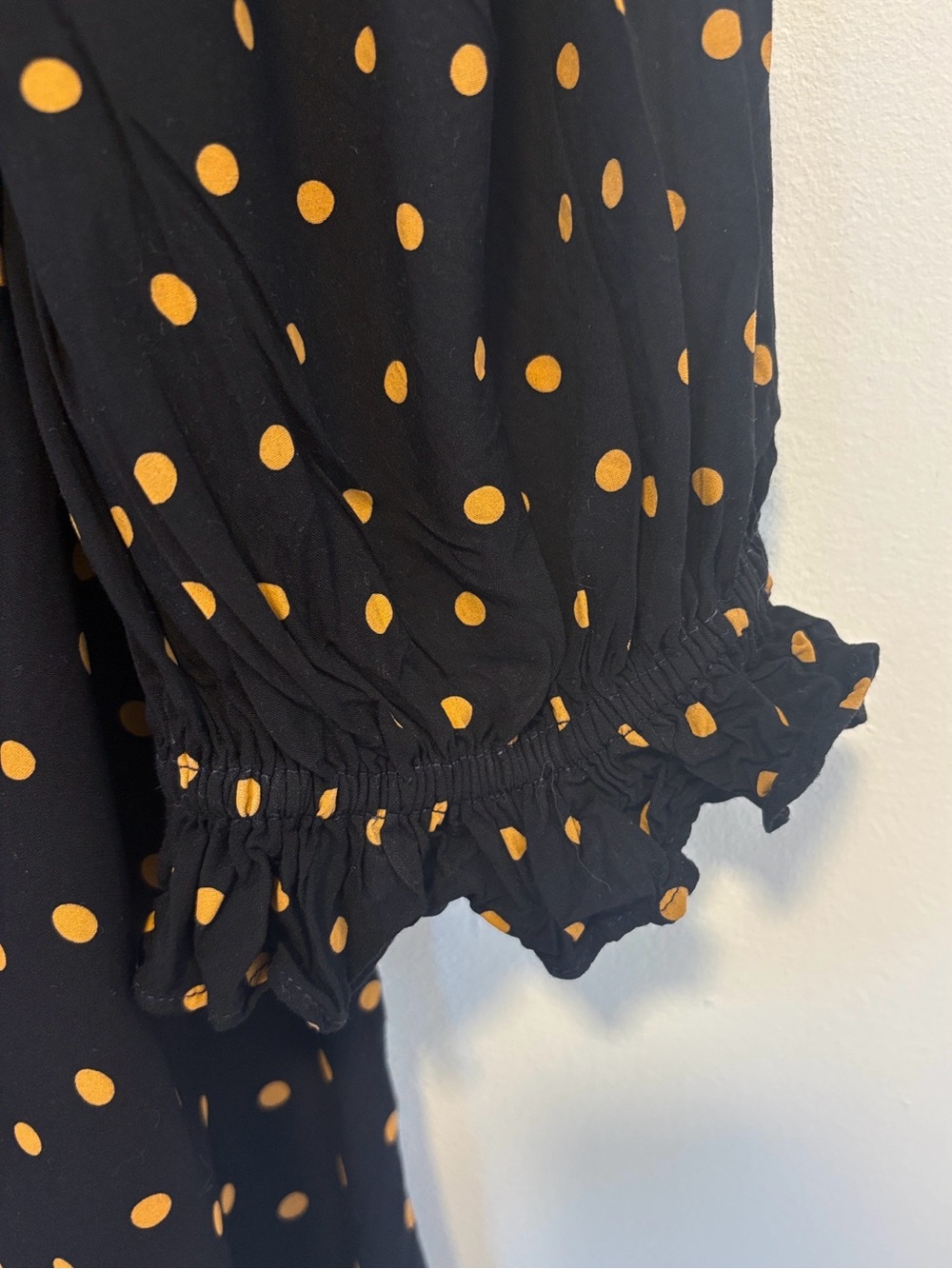 Madewell Lucie V-Neck Smocked Mini Dress in Oval Dot , sz : small - Picture 10 of 11